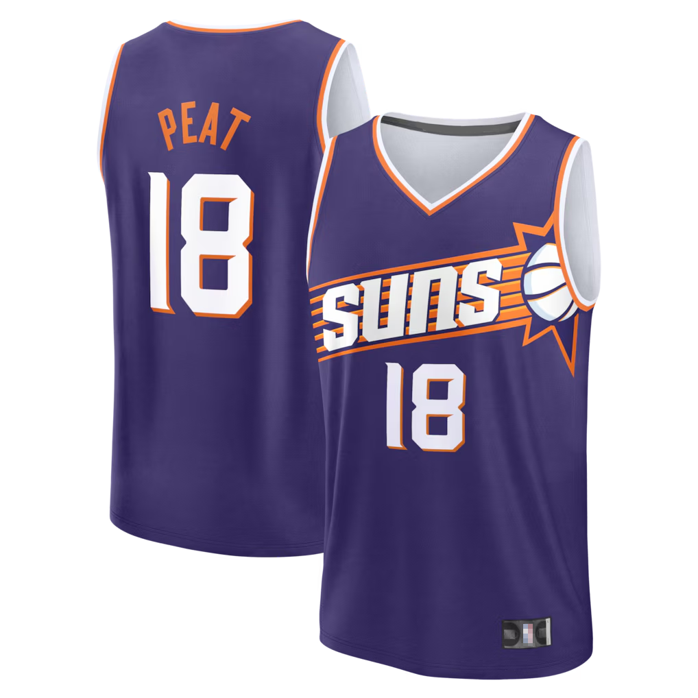 Jamed P.Suns #18 Koa Peat Fanatics Purple Fast Break Jerseys - Icon Edition