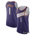 Jamed P.Suns #1 Devin Booker Purple Authentic Jerseys - Icon Edition