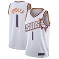 Jamed P.Suns #1 Devin Booker White Swingman Jerseys - Association Edition