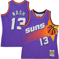 Jamed P.Sunss #13 Steve Nash Mitchell & Ness Purple Hardwood Classics 1996-1997 Tropical Swingman Jerseys