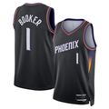 Jamed P.Sunss #1 Devin Booker Black Swingman Jerseys - Statement Edition