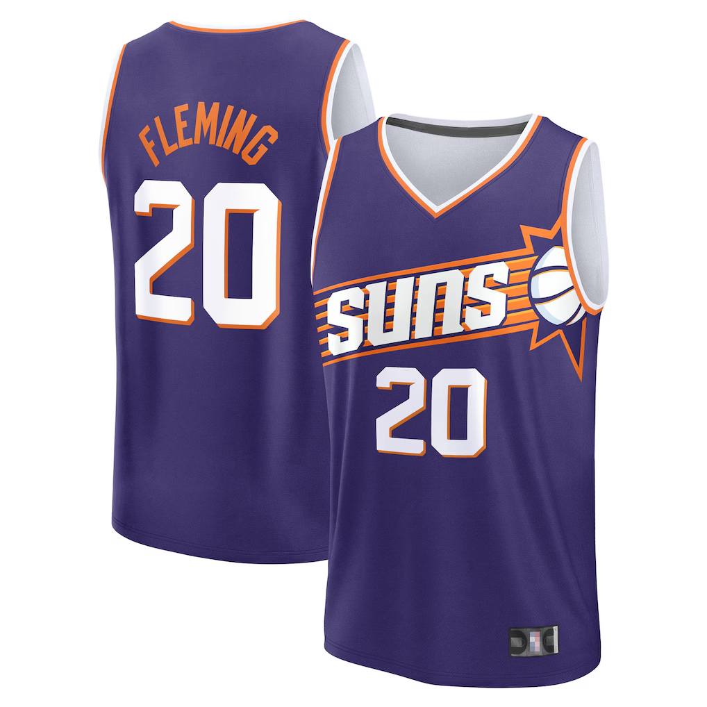 Jamed P.Sunss #20 Rasheer Fleming Fanatics Purple Fast Break Replica Jerseys - Icon Edition
