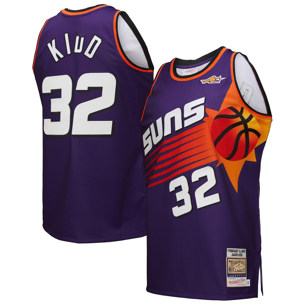 Jamed P.Sunss #32 Jason Kidd Mitchell & Ness Purple 2000 All-Star Game Authentic Jerseys