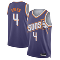 Jamed P.Sunss #4 Jalen Green Purple Swingman Jerseys - Icon Edition