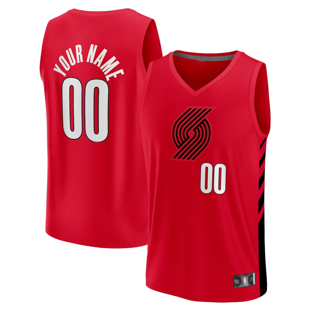 Jamed PT.Blazers Fanatics Red Fast Break Replica Jerseys - Statement Edition