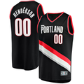 Jamed PT.Blazers #00 Scoot Henderson Fanatics Black Fast Break Replica Jerseys - Icon Edition
