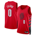 Jamed PT.Blazers #0 Damian Lillard White Swingman Jerseys - Association Edition
