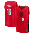 Jamed PT.Blazers #16 Yang Hansen Fanatics Red Fast Break Replica Jerseys - Statement Edition