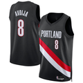 Jamed PT.Blazers #8 Deni Avdija Black Swingman Jerseys - Icon Edition