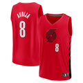 Jamed PT.Blazers #8 Deni Avdija Fanatics Red Fast Break Player Jerseys - Statement Edition
