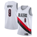 Jamed PT.Blazers #9 Jerami Grant White Swingman Jerseys - Association Edition