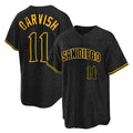 Jamed S.Diego Padres #11 Yu Darvish Player Black Snake Skin City Home Game Stitched Jerseys