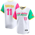 Jamed S.Diego Padres #11 Yu Darvish Player White City Connect Home Limited Stitched Jerseys