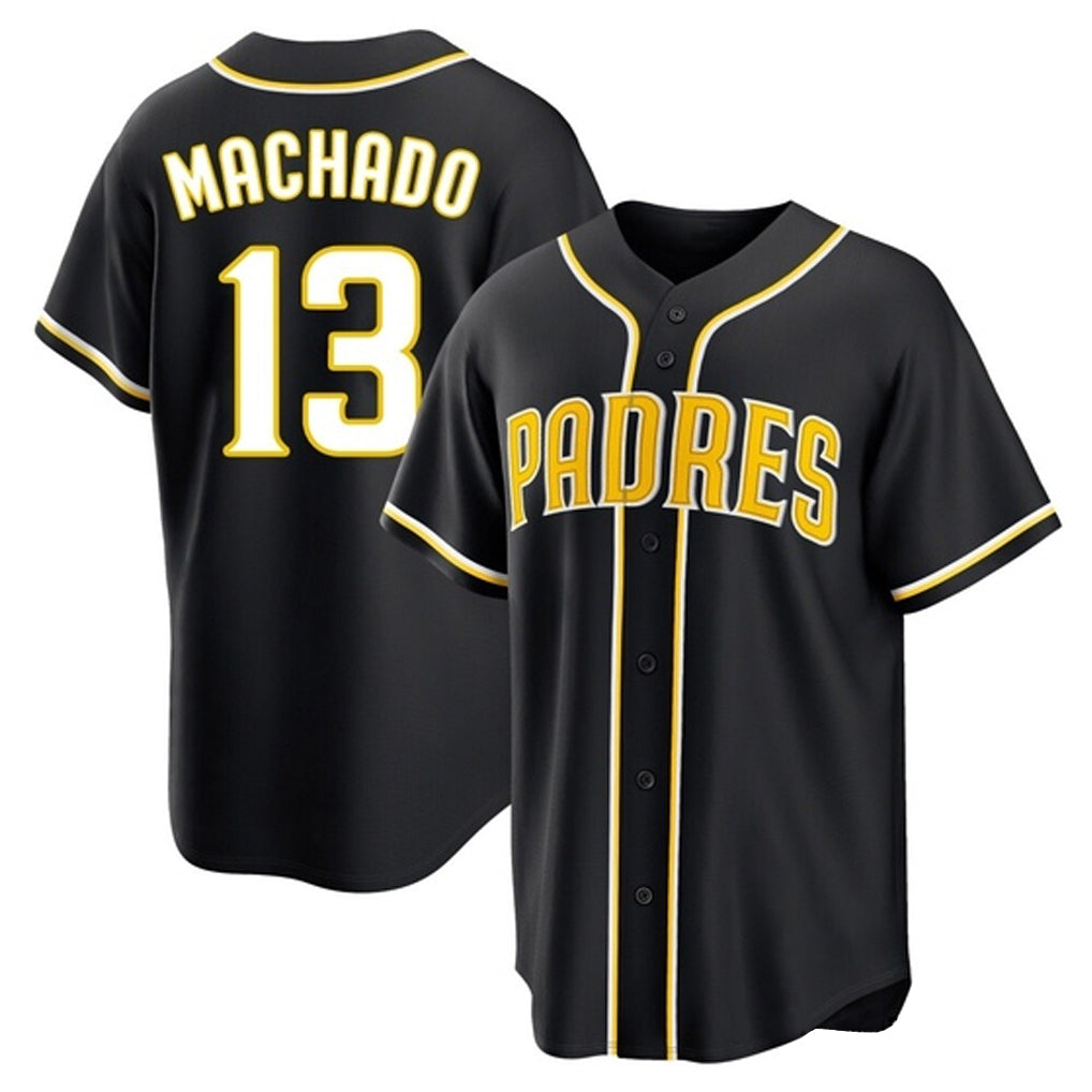 Jamed S.Diego Padres #13 Manny Machado Player Black 2026 Fashion Home Stitched Jerseys
