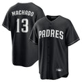 Jamed S.Diego Padres #13 Manny Machado Player Black Home Game Stitched Jerseys