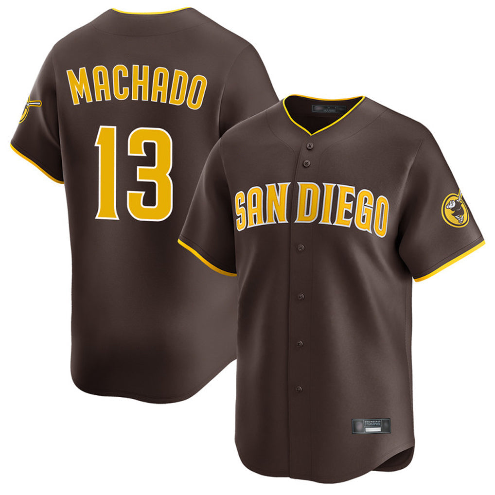 Jamed S.Diego Padres #13 Manny Machado Player Brown Home Limited Stitched Jerseys