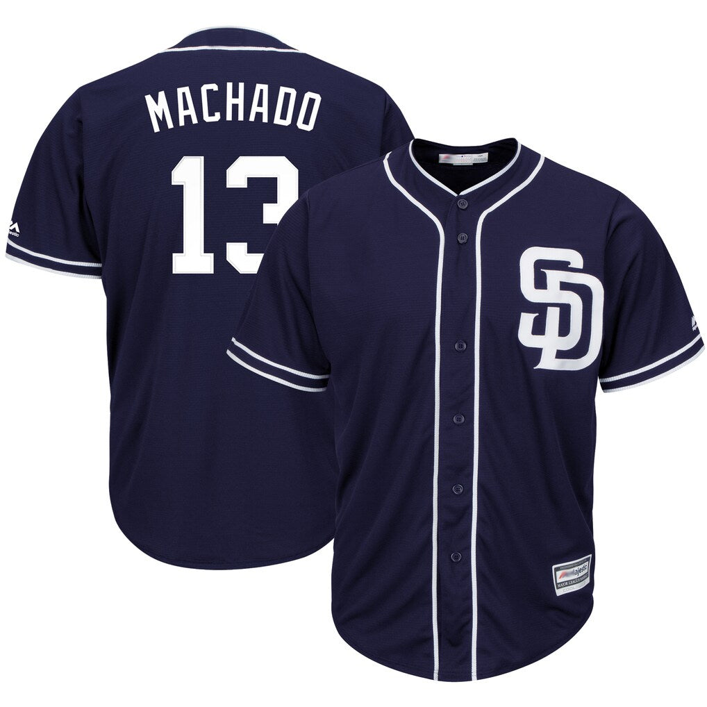 Jamed S.Diego Padres #13 Manny Machado Player Navy Cool Base Game Stitched Jerseys