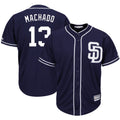 Jamed S.Diego Padres #13 Manny Machado Player Navy Cool Base Game Stitched Jerseys