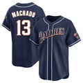 Jamed S.Diego Padres #13 Manny Machado Player Navy Cooperstown Collection Limited Home Stitched Jerseys