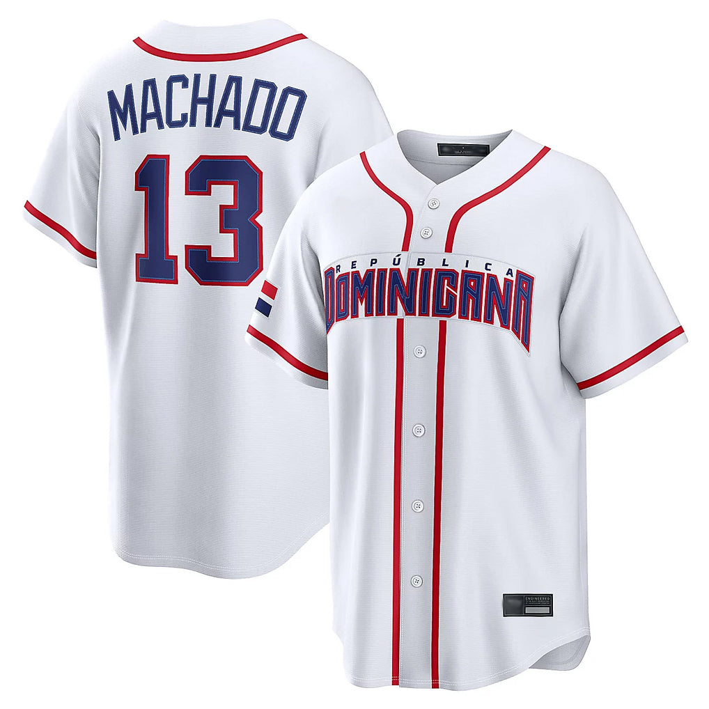 Jamed S.Diego Padres #13 Manny Machado Player White 2026 World Classic Home Limited Stitched Jerseys