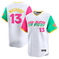 Jamed S.Diego Padres #13 Manny Machado Player White City Connect Home Limited Stitched Jerseys