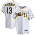 Jamed S.Diego Padres #13 Manny Machado Player White Home Limited Stitched Jerseys