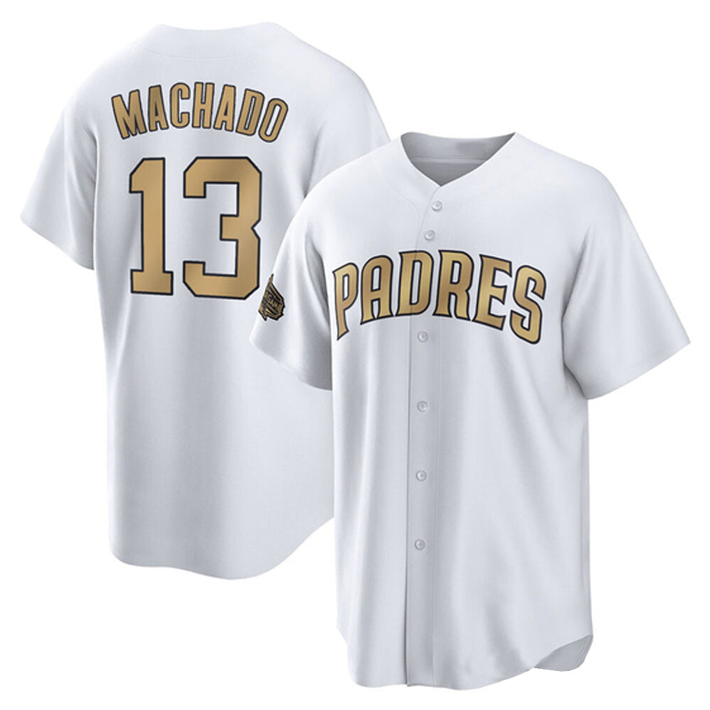 Jamed S.Diego Padres #13 Manny Machado Player White Replica All-Star Game Home Stitched Jerseys