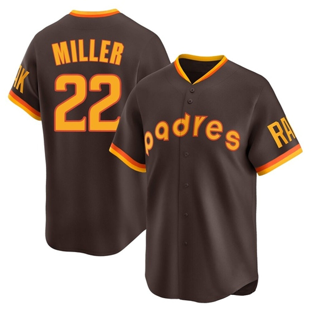 Jamed S.Diego Padres #22 Mason Miller Player Brown Home Cooperstown Collection Replica Game Stitched Jerseys