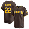Jamed S.Diego Padres #22 Mason Miller Player Brown Home Limited Stitched Jerseys