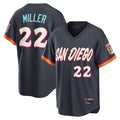 Jamed S.Diego Padres #22 Mason Miller Player Obsidian 2026 City Connect Home Limited T-shirt Stitched Jerseys