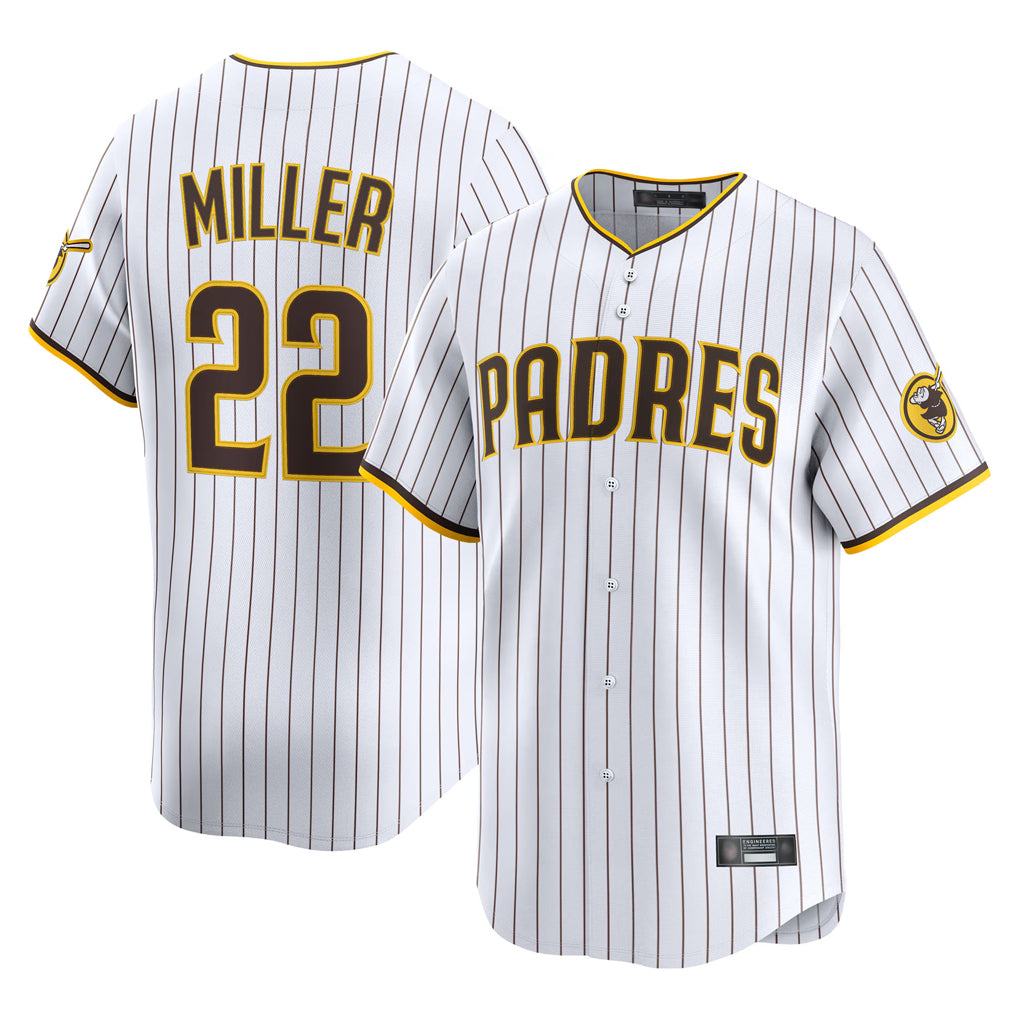 Jamed S.Diego Padres #22 Mason Miller Player White Home Limited Stitched Jerseys
