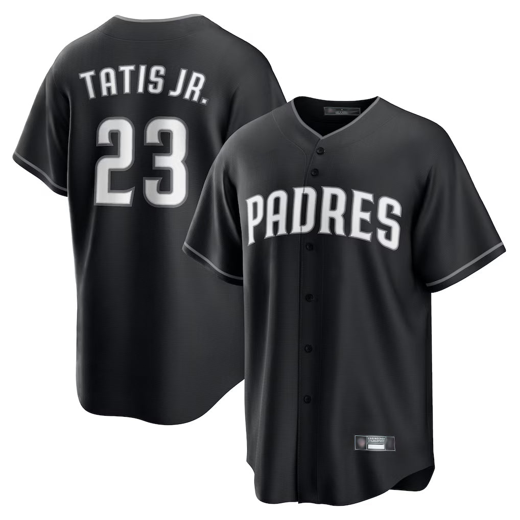 Jamed S.Diego Padres #23 Fernando Tatis Jr Player Black Home Game Stitched Jerseys