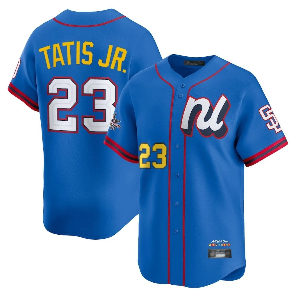 Jamed S.Diego Padres #23 Fernando Tatis Jr Player Blue National League All-Star Game Limited Stitched Jerseys