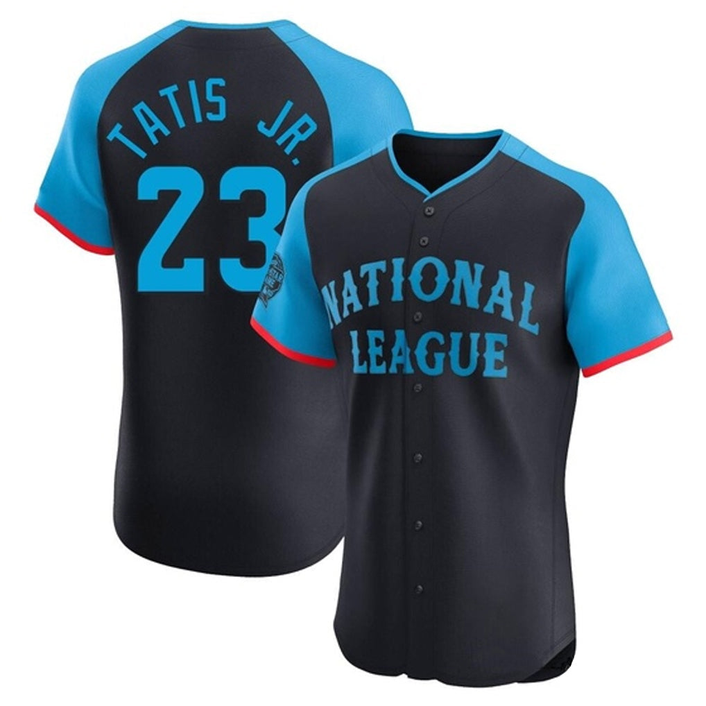 Jamed S.Diego Padres #23 Fernando Tatis Jr Player Navy National League All-Star Elite Limited Stitched Jerseys