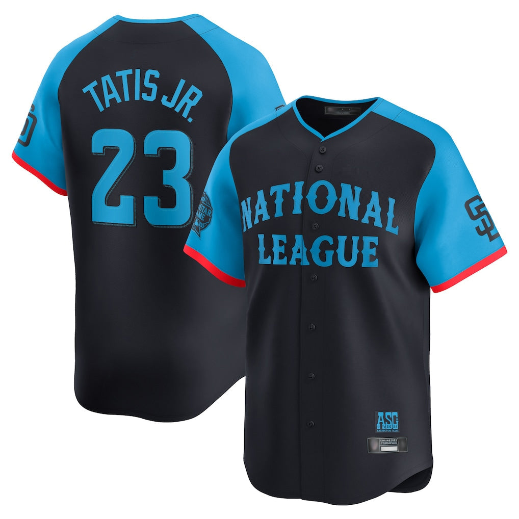 Jamed S.Diego Padres #23 Fernando Tatis Jr Player Navy National League All-Star Game Limited Stitched Jerseys