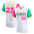 Jamed S.Diego Padres #23 Fernando Tatis Jr Player White City Connect Home Limited Elite Stitched Jerseys