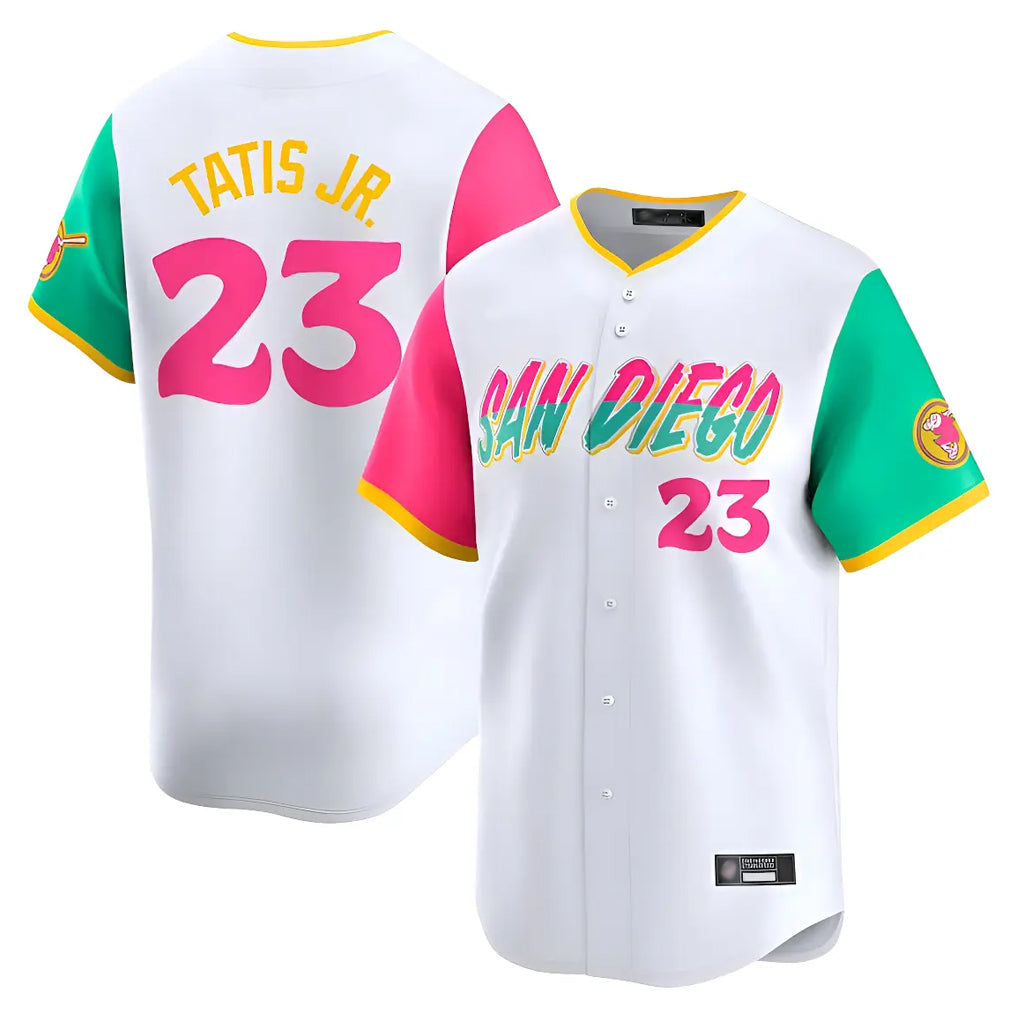 Jamed S.Diego Padres #23 Fernando Tatis Jr Player White City Connect Home Limited Stitched Jerseys