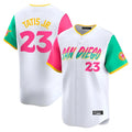 Jamed S.Diego Padres #23 Fernando Tatis Jr Player White City Connect Home Limited Stitched Jerseys