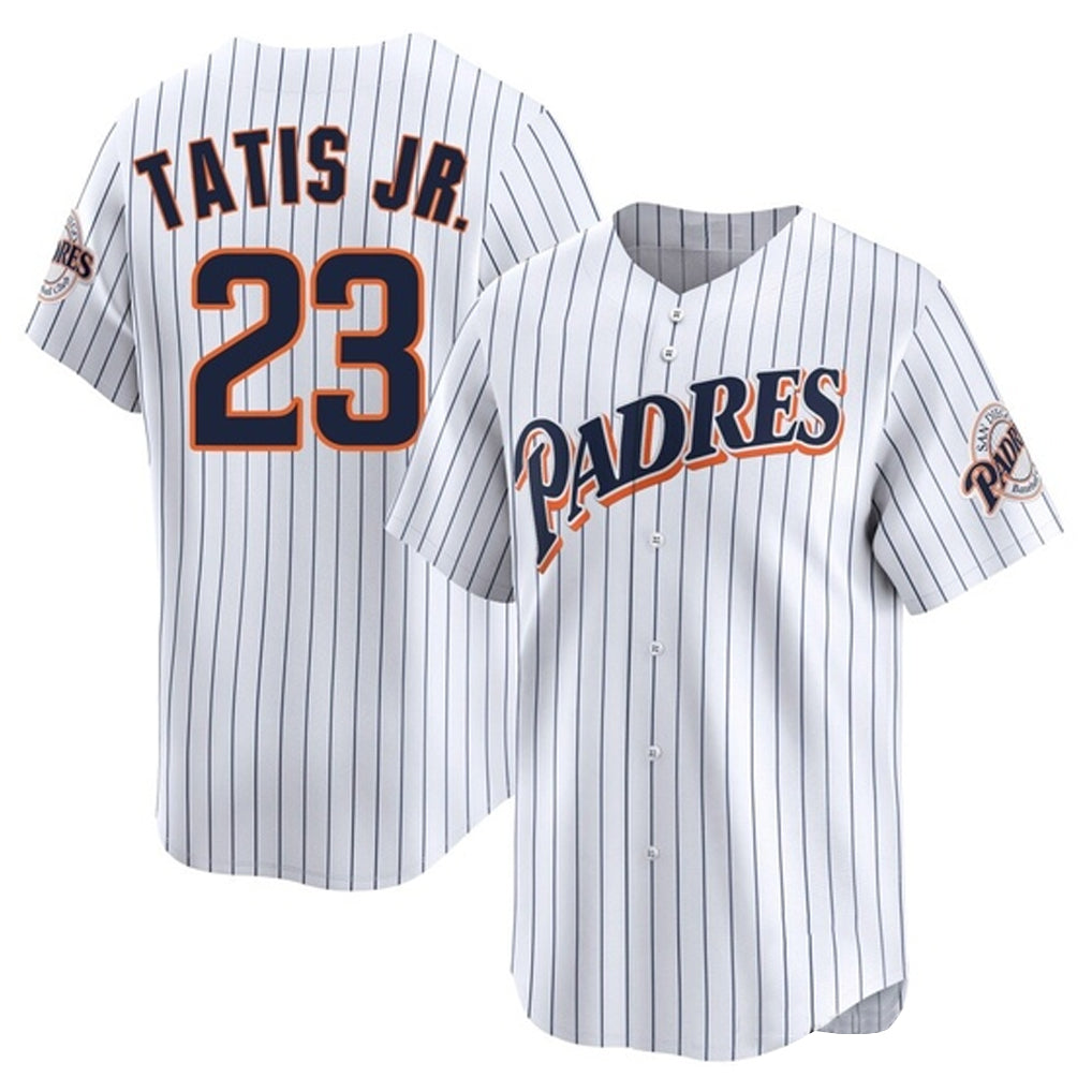 Jamed S.Diego Padres #23 Fernando Tatis Jr Player White Cooperstown Collection Limited Home Stitched Jerseys