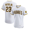 Jamed S.Diego Padres #23 Fernando Tatis Jr Player White Home Limited Elite Stitched Jerseys