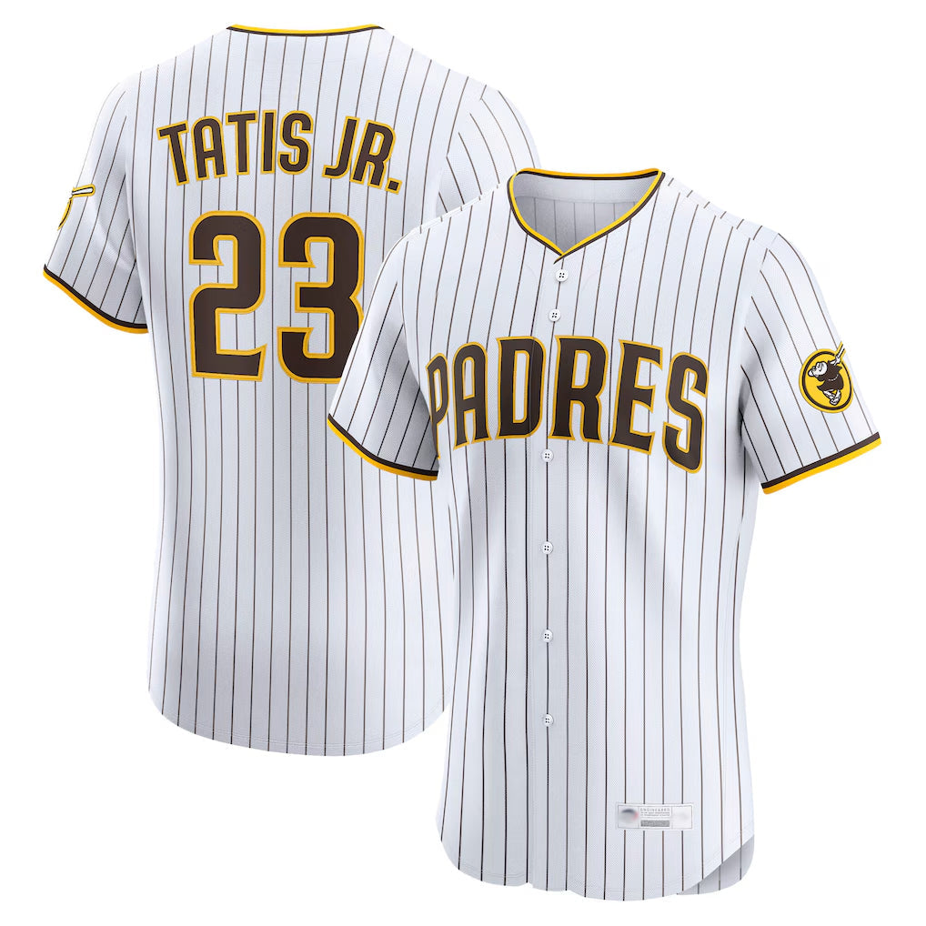 Jamed S.Diego Padres #23 Fernando Tatis Jr Player White Home Limited Elite Stitched Jerseys