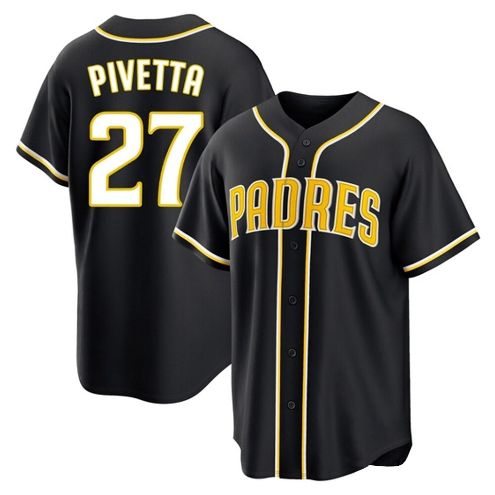 Jamed S.Diego Padres #27 Nick Pivetta Player Black 2026 Fashion Home Stitched Jerseys