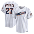 Jamed S.Diego Padres #27 Nick Pivetta Player White Cooperstown Collection Limited Home Stitched Jerseys