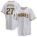 Jamed S.Diego Padres #27 Nick Pivetta Player White Home Game Stitched Jerseys