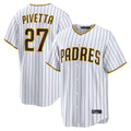 Jamed S.Diego Padres #27 Nick Pivetta Player White Home Limited Stitched Jerseys
