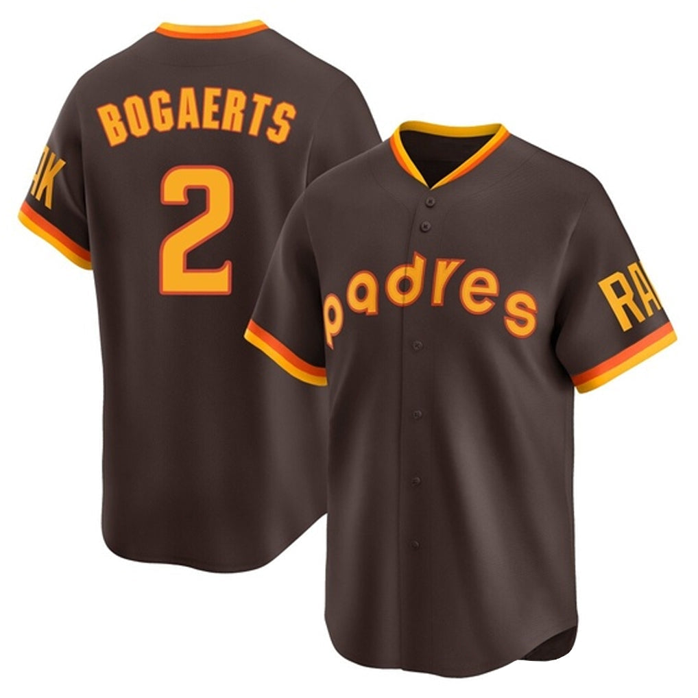 Jamed S.Diego Padres #2 Xander Bogaerts Player Brown Home Cooperstown Collection Replica Game Stitched Jerseys