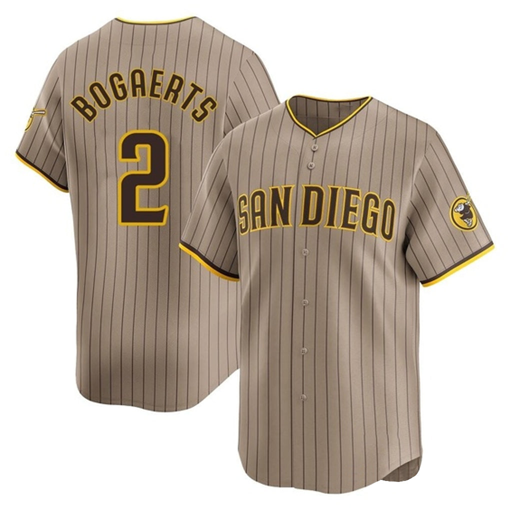 Jamed S.Diego Padres #2 Xander Bogaerts Player Khaki Home Limited Stitched Jerseys