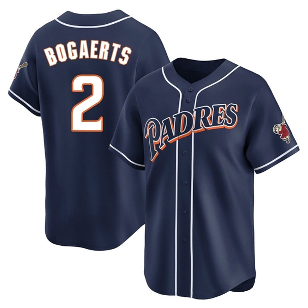 Jamed S.Diego Padres #2 Xander Bogaerts Player Navy Cooperstown Collection Limited Home Stitched Jerseys