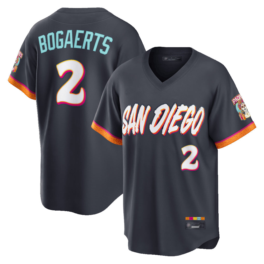 Jamed S.Diego Padres #2 Xander Bogaerts Player Obsidian 2026 City Connect Home Limited T-shirt Stitched Jerseys