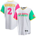 Jamed S.Diego Padres #2 Xander Bogaerts Player White City Connect Home Game Stitched Jerseys